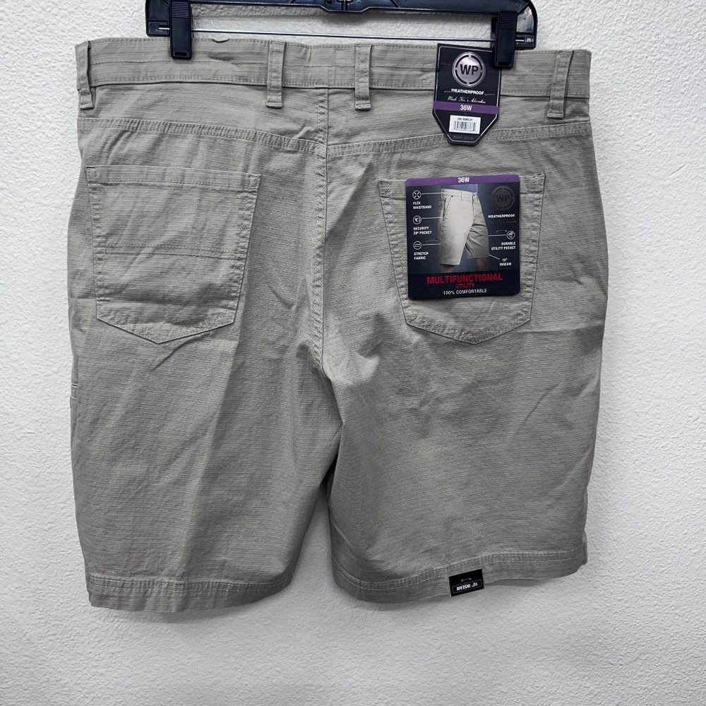 Weatherproof multifunctional utility cream mens NEW NWT shorts  Size: 36W - Picture 7 of 11